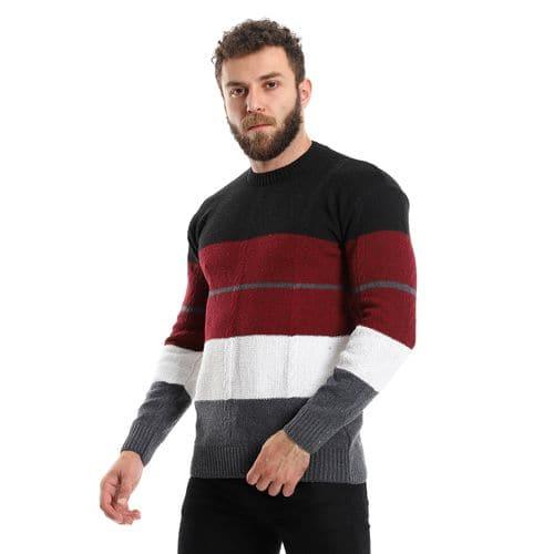 Men's Multicolor Wool Pullover